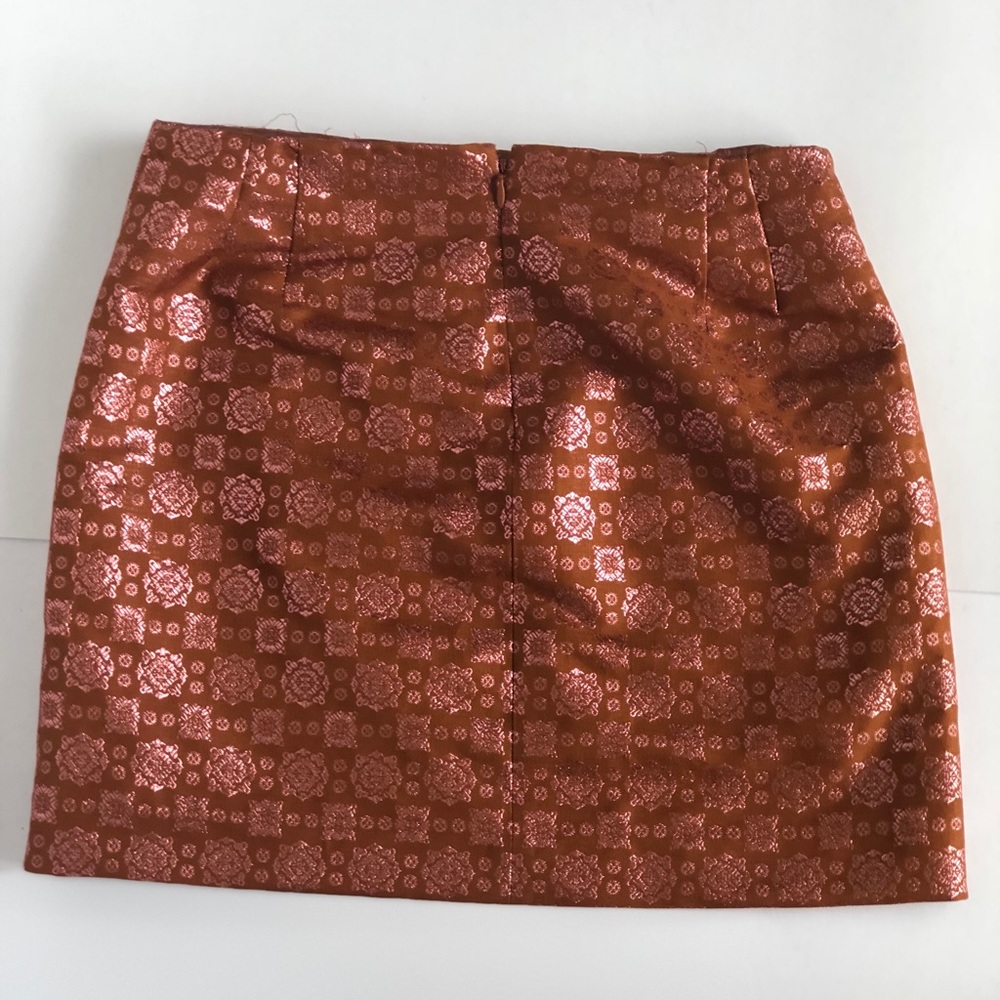 Vintage orange mini skirt